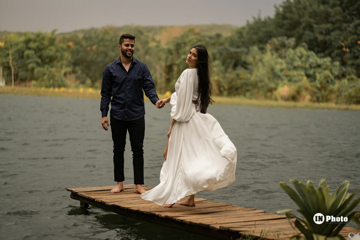 Foto Ensaio Fotográfico de Casal Inspiração na Fazenda Água Limpa Stéfany e Lucas  - Imagem 5