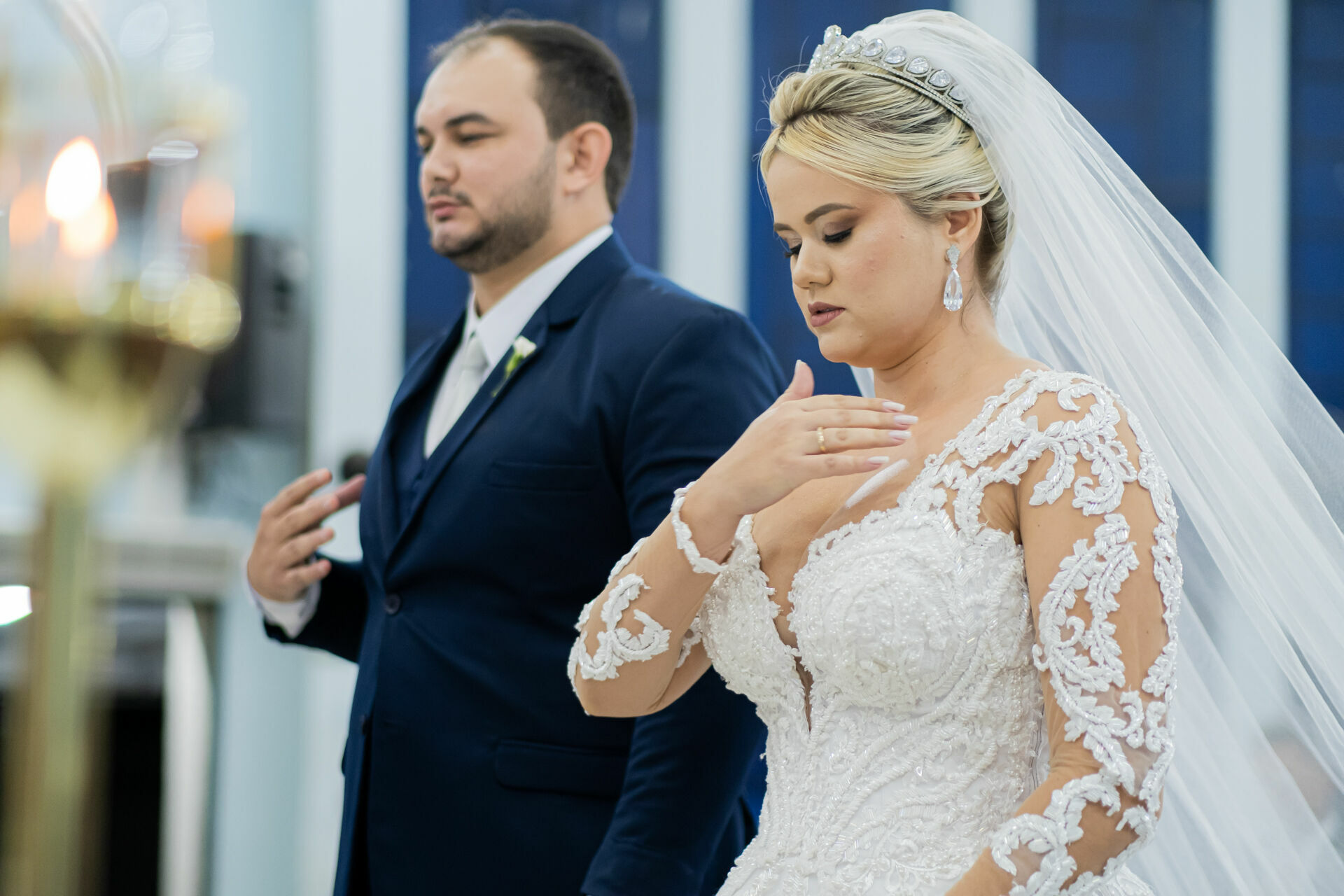 Foto Inspiração Casamento Clássico na Igreja São Paulo Apóstolo Larianne e Franciel Foto Inspiração Casamento Clássico na Igreja São Paulo Apóstolo Larianne e Franciel - Imagem 25